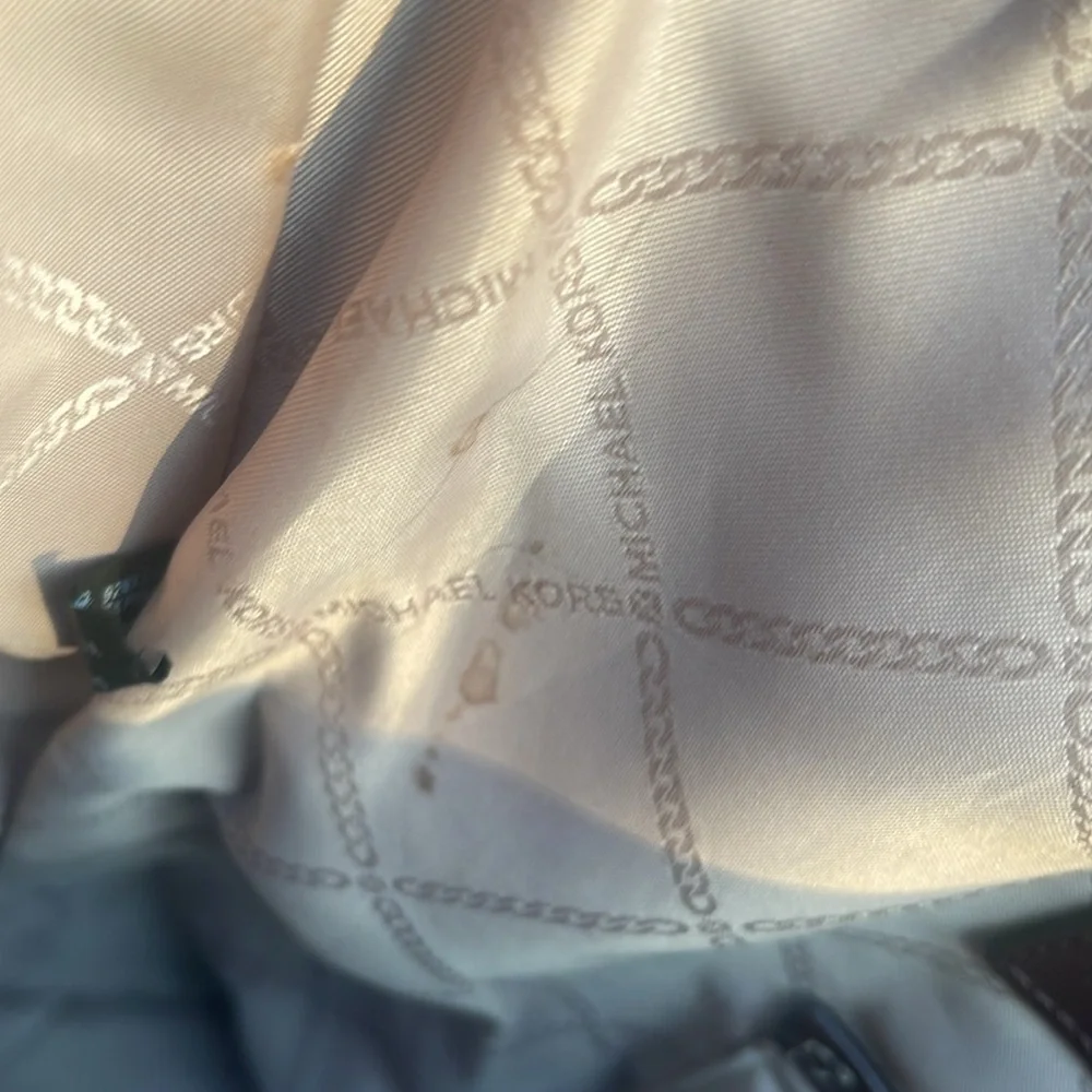MICHAEL KORS Eva pebbled leather tote bag barolo